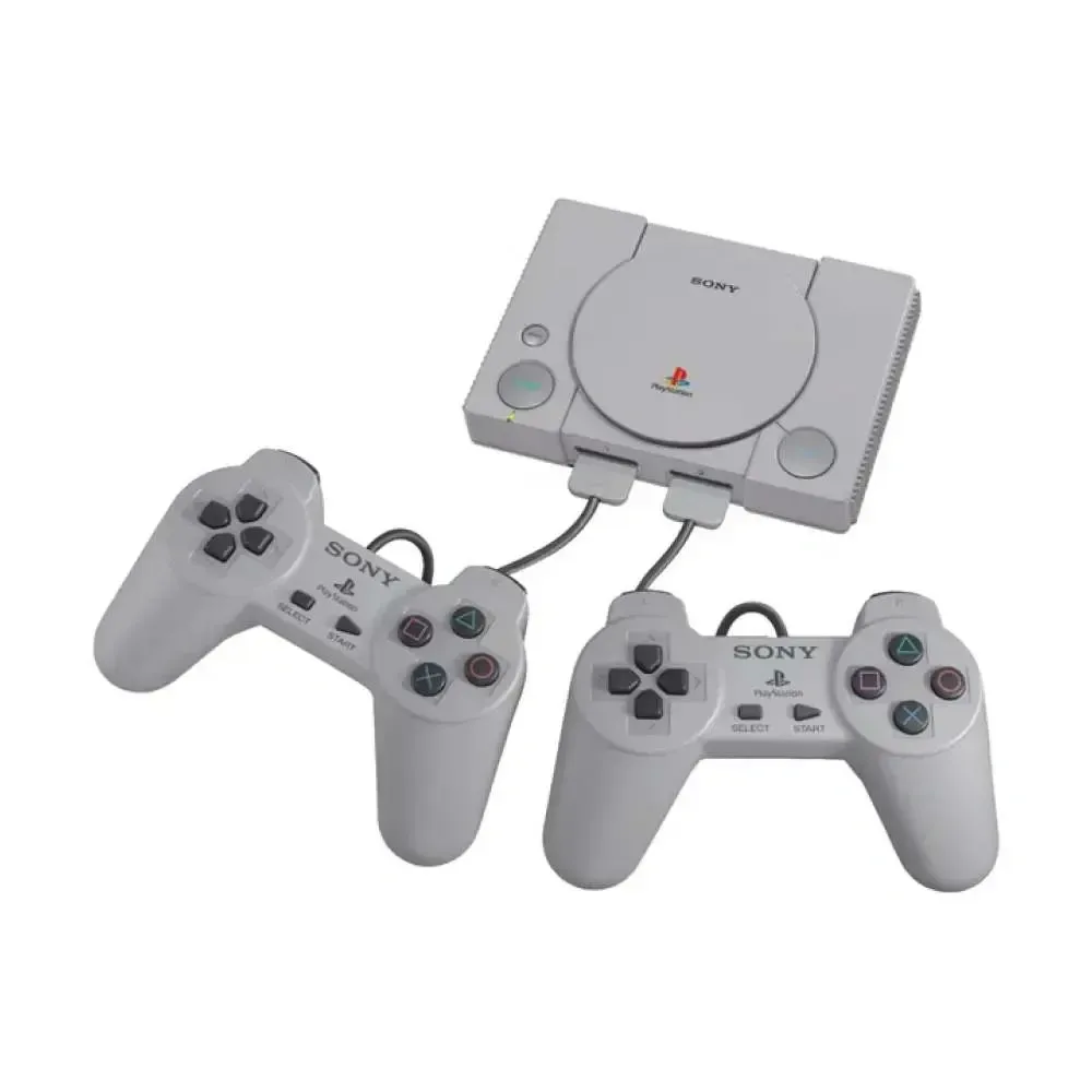 Игровая зона с ретро-консолями (Dendy / Nintendo / PS Classic + плазма 65” + 4 пуфика)