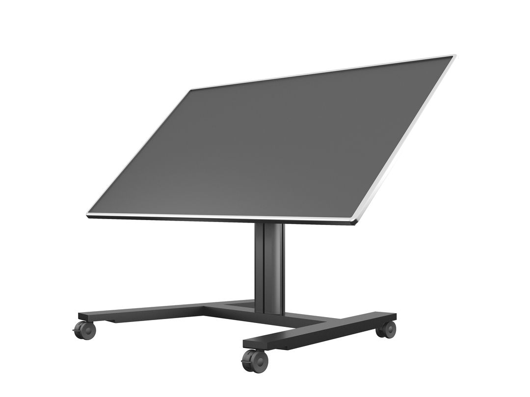 Напольный телесуфлер 55” (ТВ Haier 55 + напольный стойка с регулируемым углом)